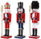 Toyland® 15 cm (6 po) Ornement de Soldat Casse-Noisette en Bois Classique Peint à la Main - décorations de Noël Traditionnelles - 1 Choisi au Hasard