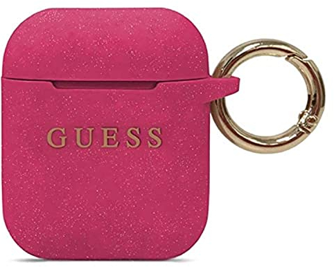 Guess GUACCSILGLFU Die Silikonhülle schützt die Dockingstation für drahtlose Kopfhörer für Apple Airpods
