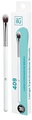 Tb Tools For Beauty - Pennello Ombretto Bianco Per Trucco Occhi Setole Sintetiche Delicate Applicazione Cosmetici Vegani Manico in Legno Durevole Sfumatura Professionale Pulizia Facile