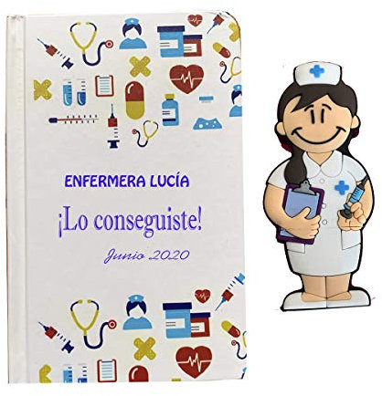 USB Enfermera 16gb con libreta Personalizada con el Texto Que Quieras para Regalar.
