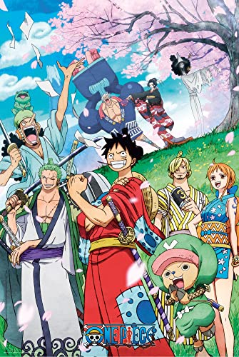 ABYSTYLE One Piece Wano 61 x 91,5 cm / 24,2 x 35,8 Zoll Maxi-Poster – Gerollt geliefert – Kunstposter – Wandposter – Poster & Drucke | One Piece Merchandising