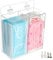 Heyrelda Acrylic Face Mask and Glove Dispenser Storage Box Holder with Lid,Disposable Hairnet & Shoe Cover Dispenser, Bouffant Cap Dispenser, Can Hang on The Wall and Stand on The Table, Clear
