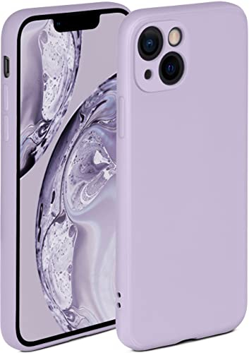ONEFLOW Soft Case für iPhone 13 mini Hülle aus Silikon mit Kameraschutz, Silikonhülle mit erhöhtem Schutz fürs Display, Backcover Schutzhülle, weiche Handyhülle, Flieder