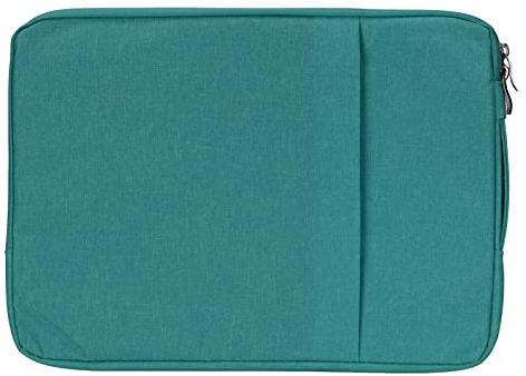 ciciglow Laptop Sleeve, 15.6in 39x29x2cm Double Layer Design Polyester Laptop Carrying Case for OS Laptop Pro for HP for Dell(Teal)