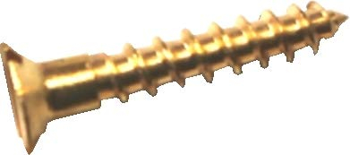Messing Schrauben 4,0 x 35 mm DIN 97 Senkkopf Holzschraube, 20 Stück im Lieferprogramm, MS435