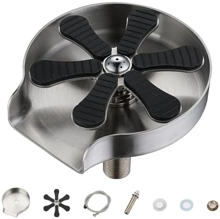 Wisada lavello da Cucina in Vetro rondella a Sei Foglie/idropulitrice/Bar Commerciale per la casa KTV Coffee Shop Pulizia Automatica rondella della Tazza/lavello della Cucina Accessori