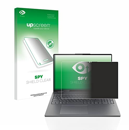 upscreen Blickschutzfolie für Lenovo Yoga 7i Gen 7 16 | Anti-Spy Displayschutz Made in Germany Privacy Screen Protector Sichtschutz Blaulichtfilter Klare Folie