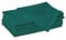 Encasa XO Baumwollstoffservietten | 6er-Set | Größe 43x43 cm | Emerald Volltonfarbe | Waschmaschinenfest