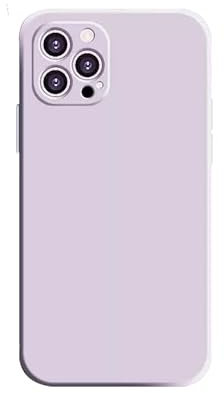 ZCSK iPhone 14 Pro Liquid Silicone Gel Slim 6.1-Inch TPU Case with Camera Lens Protector Shock Proof Rubber Anti Scratch Resistant Bumper Protection Cover Design for iPhone 14 Pro (LILAC)