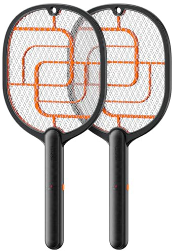 GAIATOP Electric Fly Swatter, 3800V Battery Powered Fly Bug Zapper Racket