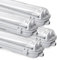 Daromigo LED Feuchtraumleuchte Wannenleuchte 150cm, 2 x 24w 4800LM Neutralweiß 4500K Doppelt T8 LED Röhre, IP65 Wasserfest Feuchtraumlampe Werkstattlampe für Garage, Keller, Büro (4 Stück)