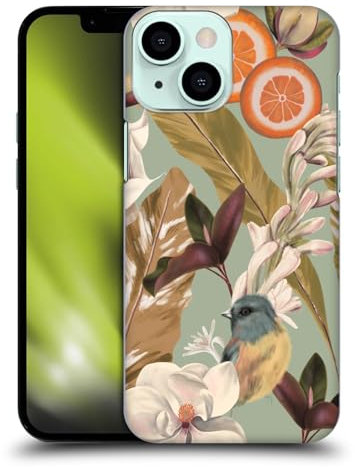 Head Case Designs Officially Licensed Anis Illustration New Tropical Pink Graphics Hard Back Case Compatible With Apple iPhone 13 Mini