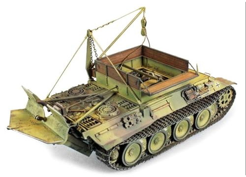 FMOCHANGMDP Modellbausatz Tankmodell Plastik Modelle, German Sd.kfz.179 Bargepanther AUSF G Late im Maßstab 1/35,10 x 6.6Inchs