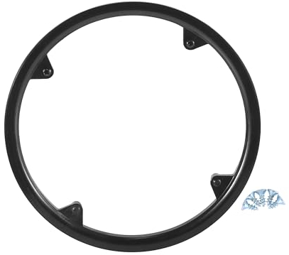 A ABSOPRO Fahrrad Kurbelgarnitur Kettenradabdeckung 48 Zähne 12cm Kunststoff Schwarz