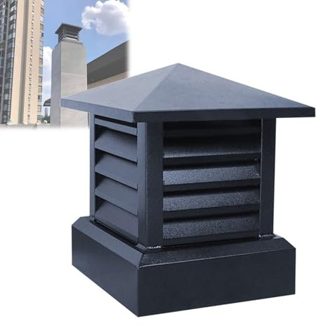 Sombrero Chimenea,tapa De Tubo De Estufa Exterior,tapas De Conductos De Humos Cuadradas De Aleación De Aluminio,tapa De Ventilación De Escape En La Azotea,para Chimenea De Mampostería Al Aire Libre (