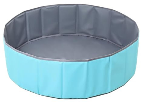 Hojalis Ball Pit, Portable Ocean Ball Pool, Round Ball Pit for Pet Cats Dogs Indoor Outdoor (Blue,80cm)