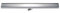NJDQFA Caniveau De Douche en Carrelé Encastré 2 en 1,Siphon De Sol Douche en Acier Inoxydable,Salle De Bain Bonde Douche Extra Plate,Middle Drainage,6.8 * 50cm