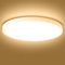 Deckenlampe LED Deckenleuchte Flach 28W - 3000K 2000LM Modern Ultra Dünn Deckenlampen IP44 Wasserfest Badezimmer Lampe Decke Küchenlampe Ø23CM Weiß LED Deckenleuchte Rund für Küche Keller Schlafzimmer
