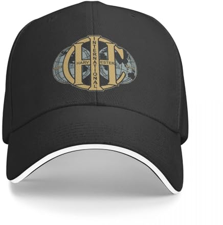 WVVCXCC Unisex Classic Global International Harvester Druck Baseballkappe für Damen IHC Frühling Sommer Kokette Strand Sonnenhut Spitzkappe Geburtstagsgeschenk