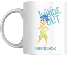 Tazza Inside Out In Ceramica 350 ml Una nuova emozione! Wow (Gioia)