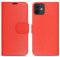 Premium Leather Case For iPhone 12 Mini, Wallet Case Flip Folio Phone Cover With Card Holder For iPhone 12 Mini -Red