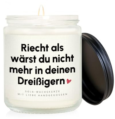 Craftique 40 Geburtstag Frauen, Soja-Wachskerze Kerze, Geschenk 40. Geburtstag Frau, Geschenk zum 40 Frau, Geburtstagsgeschenk für Frauen, Freundin, Schwester, Kollegin 40