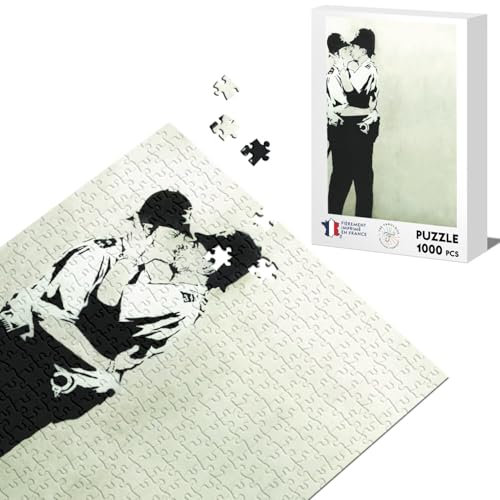 Klassisches Puzzle 1000 Teile Graffiti Street Art Banksy Polizisten LGBT