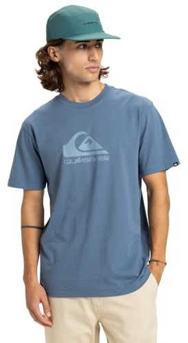 Quiksilver T-Shirt Manche Courtes EV COMP Logo SS Homme Bleu L