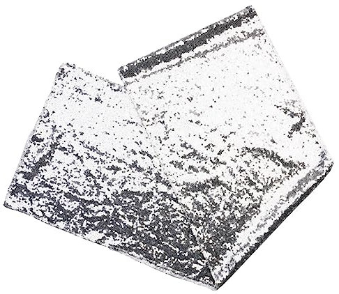 MAGICLULU Pailletten-tischdecke Läufer 30 X 180 cm Silberfarben Glitzernde Pailletten Tischläufer Für Veranstaltungen