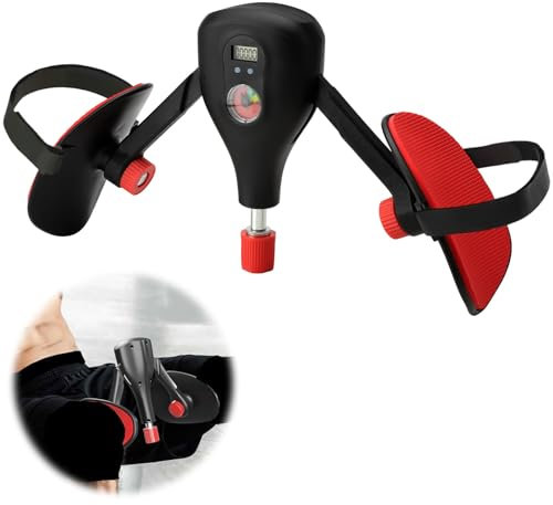 Oberschenkeltrainer Beckenbodentrainer für Männer Damen Einstellbar Winkel Stärke, Zählbares Design Beckenboden Trainingsgerät Beinpresse für Zuhause Beintrainer Oberschenkel Bein Adduktoren Trainer