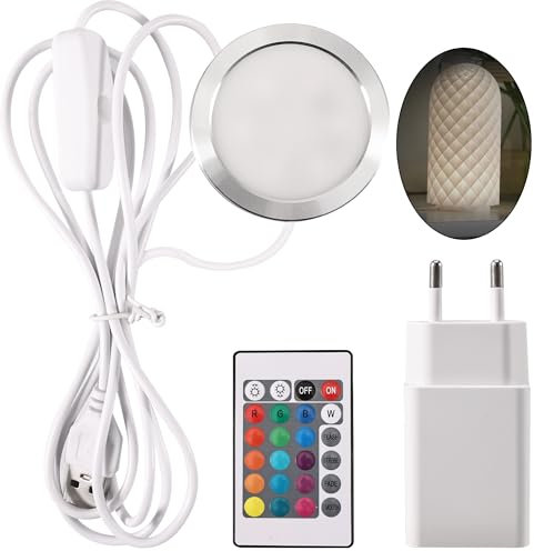 3D Printer LED Strip Light Lighting,3D Drucker Zubehör Kreative LED-Lampe Kits,Nachtlichtmodell-Ersatzteile aus dem 3D-Drucker,3D-Drucker-Kreativmodellkomponenten,16 Arten von Lichtern