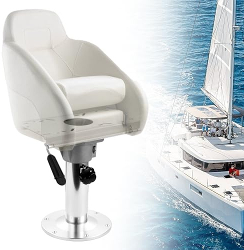 Base per seggiolino, base per barche e piedistallo, in alluminio, altezza regolabile in altezza, piastra di montaggio con scivolo, supporto base per il montaggio della sedia da barca, accessori per il