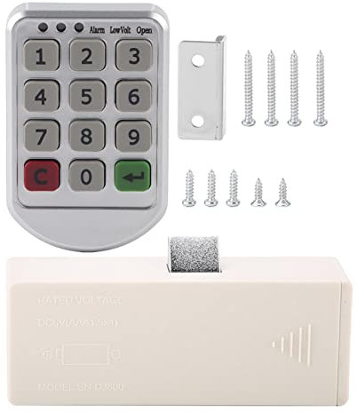 Keyless Entry Door Lock, ABS Plastic Panel Electronic Code Keypad Number Cabinet Lock for Lockers, Office Cabinets