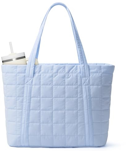 Narwey Handtasche Damen Shopper Tasche Groß, Leicht Arbeitstasche Schultertasche Lehrertasche Damen, Tote Bag Damen mit 15.6 Zoll Laptop Tasche & Getränkehalter