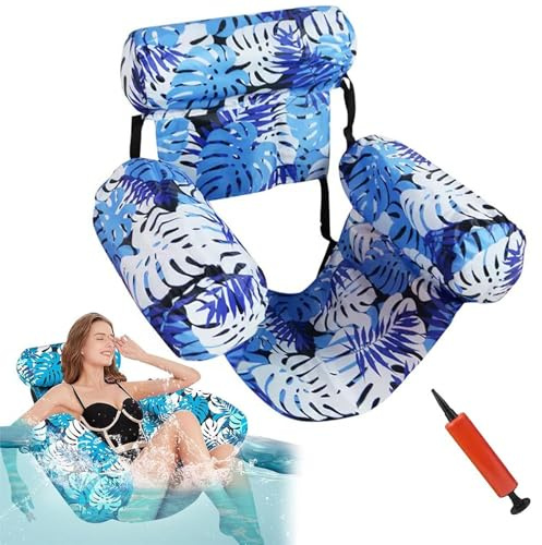 Aufblasbare Poolliege für Erwachsene – Schwebender Lounge-Stuhl & Luftmatratze Wasser – Schwerlast Pool Noodle, Pool Zubehör für Party, Sommer, Strand & See, Pool Spielzeug (B 1PCS)