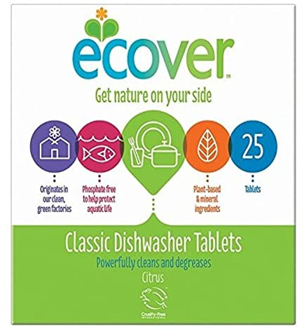 Ecover 25 tablettes lave-vaisselle.