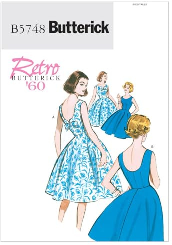 Butterick BTK 5748 E5 (14-16-18-20-22) Schnittmuster zum Nähen, Elegant, Extravagant, Modisch