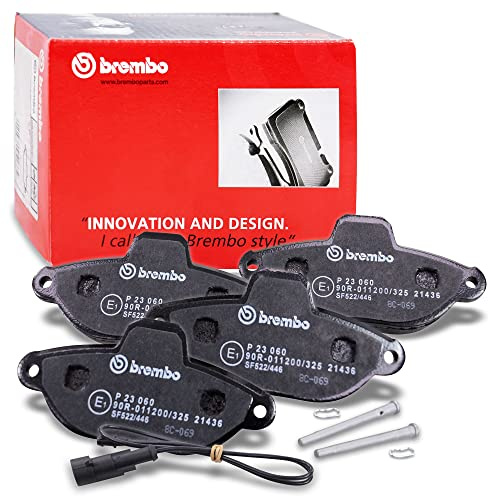 Brembo P 23 060 Bremsbelagsatz, Scheibenbremse - (4-teilig) | P 23 060 Kompatibel mit 10,Punto (176_),Punto (188_),Punto Cabriolet (176_),Punto Van (176_),Y (840_)