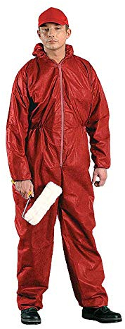 REIS KOM Maleranzug | Ganzkörperanzug | Overall | Schutzanzug | Lackieranzug | Rot | XXXL Größe
