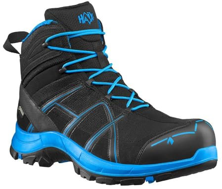 HAIX C54503 BLACK EAGLE Safety Ankleboot, S3, Black/Blue, Size 9