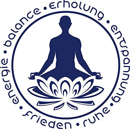 GRAZDesign Fliesendekoration Om Zeichen - Wandbild Badezimmer Esoterik Banner - Wandtattoo Yoga Wörter / 50x50cm / 650293_50_049