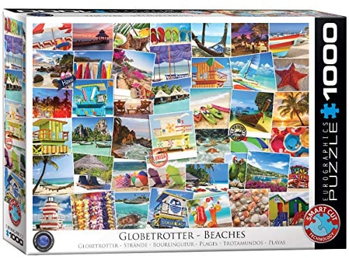 EuroGraphics 6000-0761 Puzzle Globetrotter Strände mehrfarbig einheitsgröße