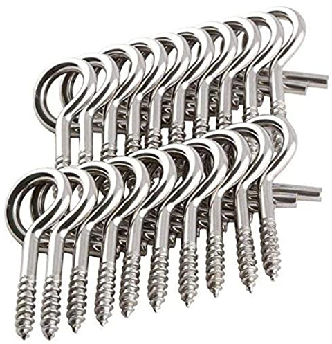 Hangman 20 Piece Christmas Lights Hanger Hooks, Stainless Steel (QH-20)