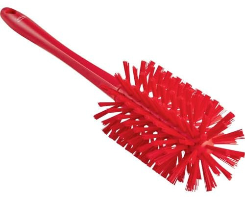 Vikan - Ultra Hygiene Rohrbürste - Mittelharte Fasern - 430mm - Ø90mm - Rot