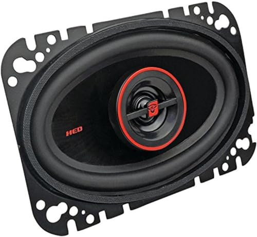 Cerwin-Vega H746 - Altavoces coaxiales de 2 vías (4 x 6 Pulgadas, 30 W, RMS/275 W, máximo), Color Negro
