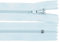 Schnoschi 2 Stück 35 cm Langer Spiralreißverschluss, Nicht teilbar, hellblau, 3mm Laufschiene Reißverschluss
