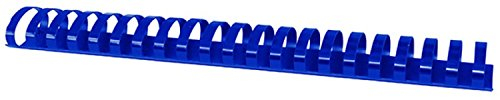 OFFICE PRODUCTS Plastikbinderücken 50 Stück DIN A4 45mm (440 Seiten) Binderücken Bindungskämme Plastikbindung | Kunststoff | Farbe: Blau