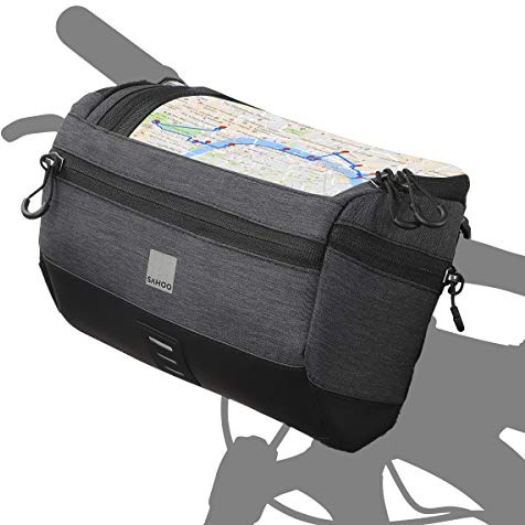 Roswheel Essentials Serie 111459 wasserabweisend Fahrrad Lenkertasche mit Karte oder Telefon Fall