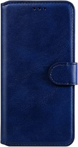 compatibile con Xiaomi Redmi 9 (6.53) M2004J19AG; M2004J19G Copertura Custodia COVER flip LIBRO stand GEL silicone protezione display TPU eco pelle PORTAFOGLIO MAGNETICA porta carte blu