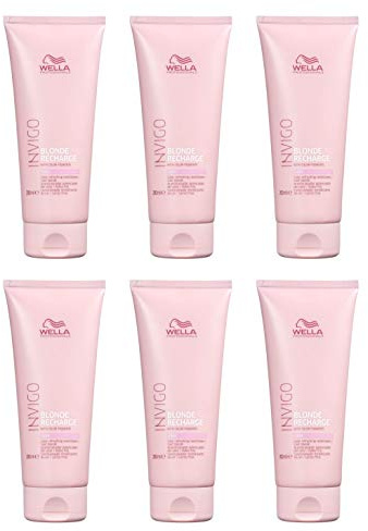 6 er Pack Invigo Blonde Recharge Cool Blonde Color Refreshing Conditioner 200 ml